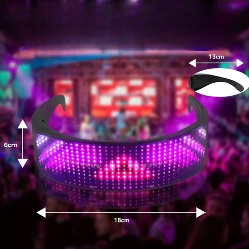 Lunettes Lumineux LED Programmables