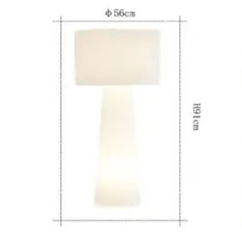 Lampe Champignon Blanche En Tissu Élégante Et Lumineuse