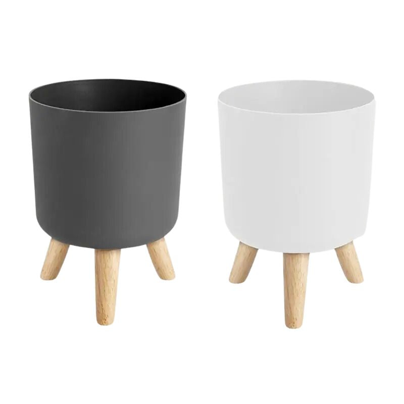 Pot de Fleurs Rond sur Pied pour Plantes