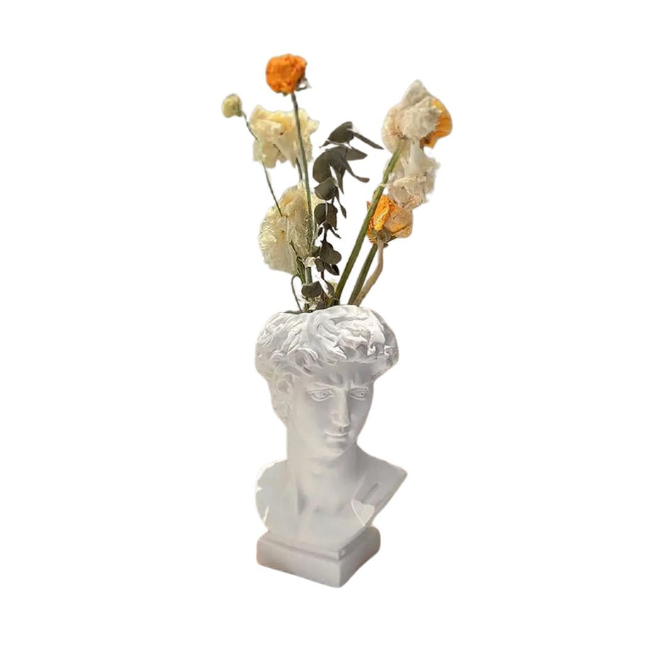 Vase Grec de Style Romain Blanc