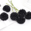 Fleur Artificielle Noir Avec Pompons Denses