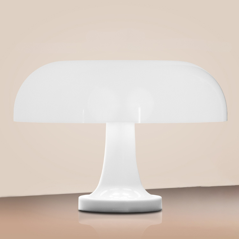 Lampe Champignon Blanc Design Scandinave