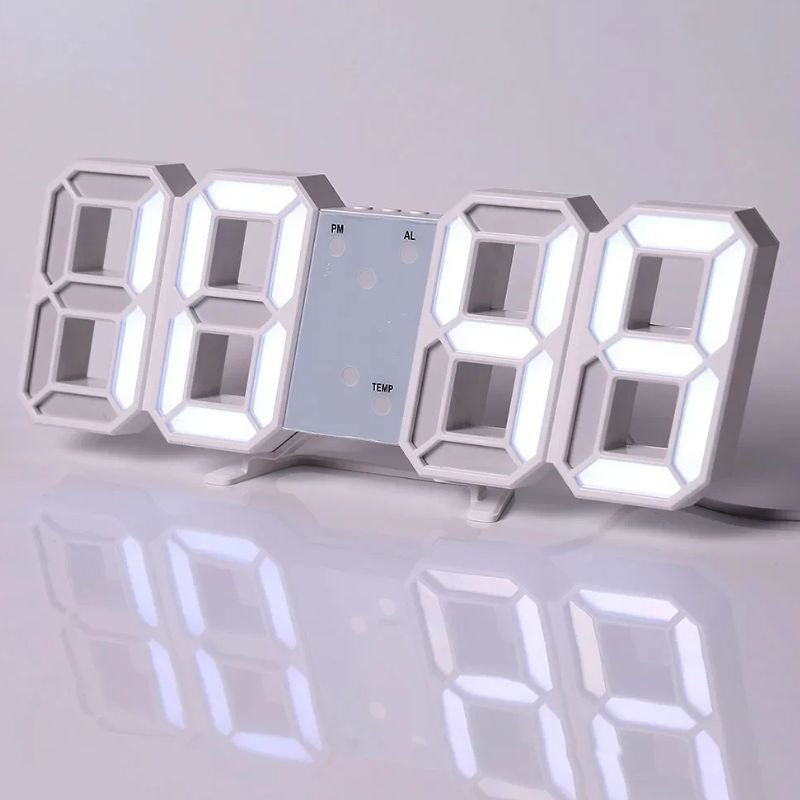 Horloge Numérique LED 3D Lumineuse