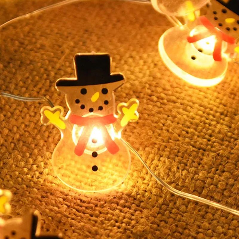 Guirlandes de Noël LED Bonhomme de Neige
