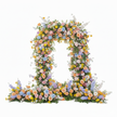 Guirlande De Fleurs Artificielles En Arche Décorative