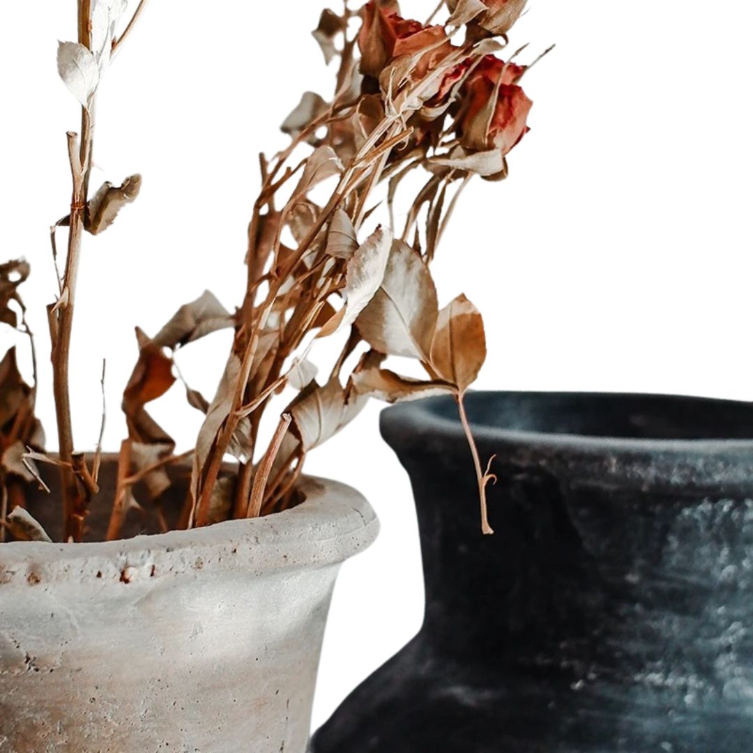 Vase en Terre Cuite Artisanale pour Fleurs