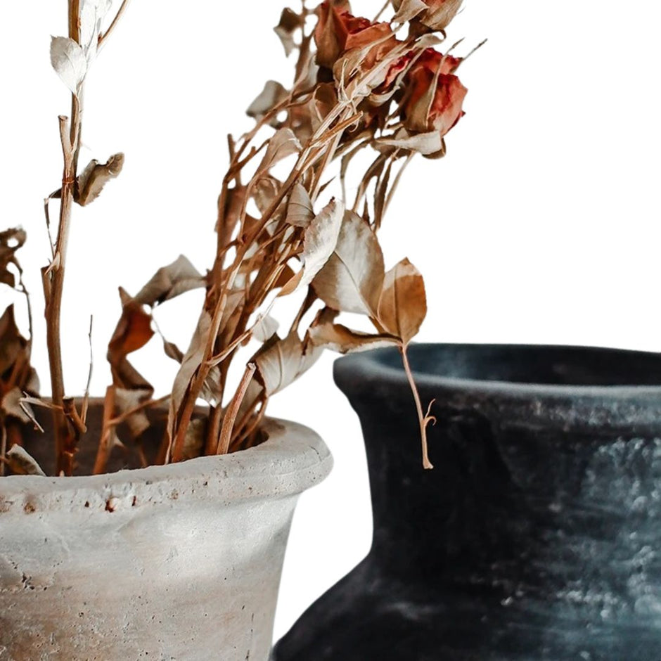 Vase en Terre Cuite Artisanale pour Fleurs