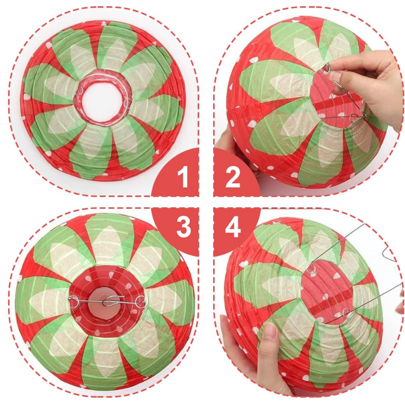 Lanternes Décoratives en Forme de Fraise