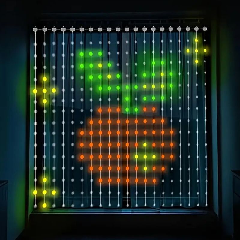 Rideaux Lumineux LED Intelligent avec Télécommande