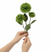 Fleur Artificielle Vert En Tige Avec Pétales Denses Naturels