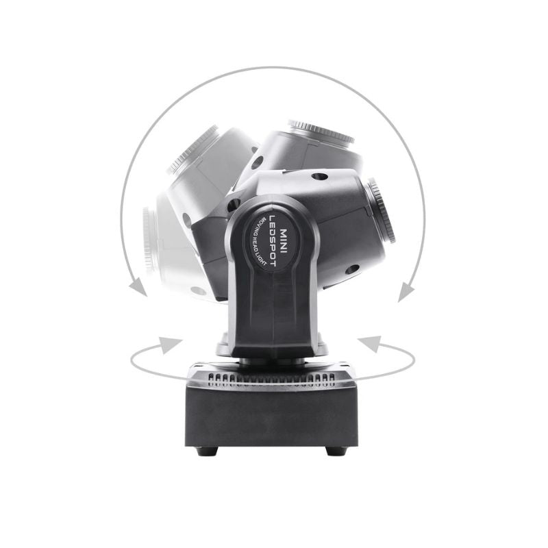 Éclairage Festif Projecteur LED Mobile Effet Lumière Rotative
