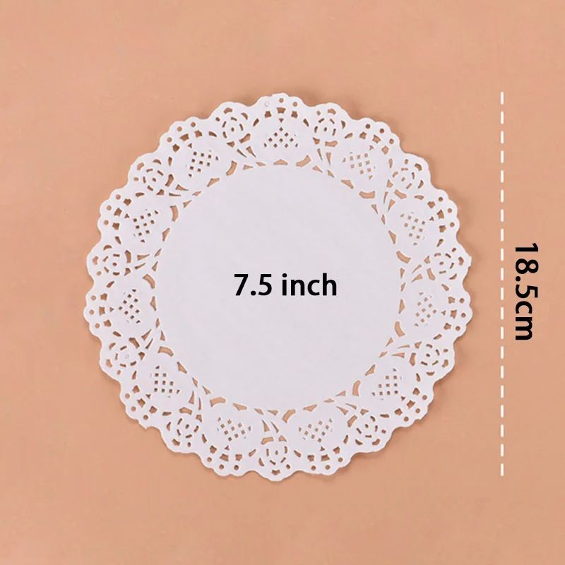 Set De Table En Papier Dentelle Blanc Élégant Et Raffiné 150 Pièces
