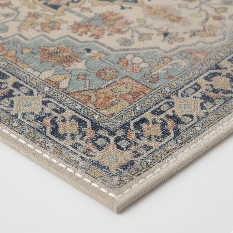 Set De Table En Lin Style Vintage Avec Design Méditerranéen Lot de 4