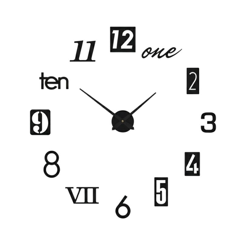 Grande Horloge Murale Design Moderne