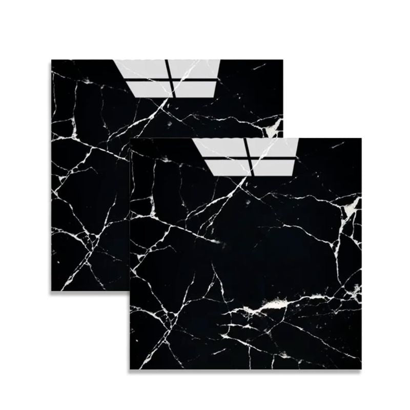 Panneau Mural PVC Effet Marbre Noir Moderne