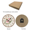 Horloge Murale Ronde Style Vintage Floral