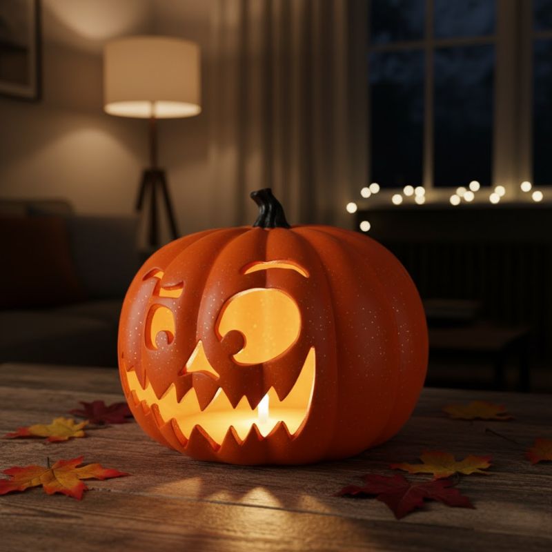 Citrouilles Halloween Lumineuse et  Réaliste