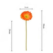 Fleur Artificielle Orange Avec Gerberas Vifs En Bouquet Décoratif