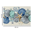 Set De Table En Lin Motif Coquillages Et Étoiles De Mer
