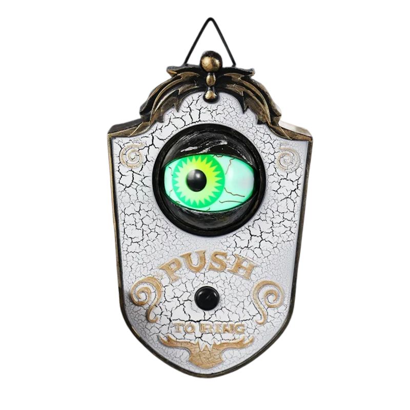 Décorations Halloween Sonnette Lumineuse Œil LED Effrayant