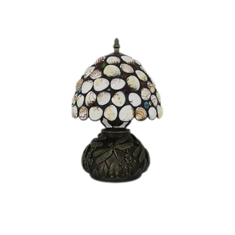 Lampe Champignon En Pâte De Verre Style Tiffany Colorée