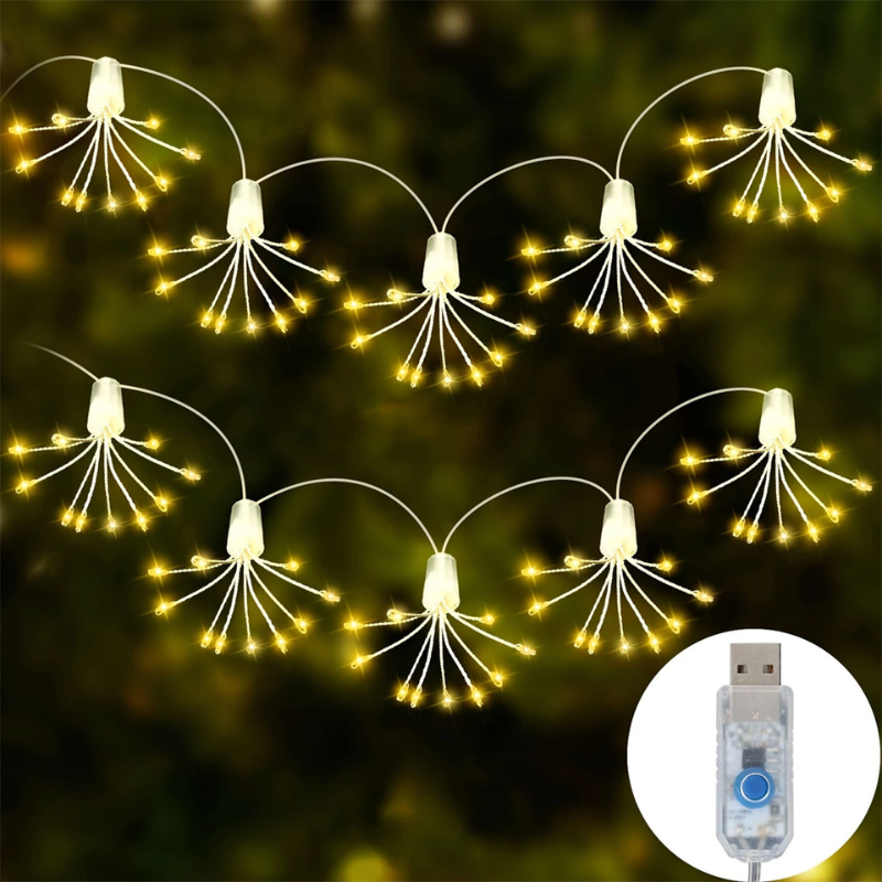 Guirlandes USB LED Style Feu d’Artifice