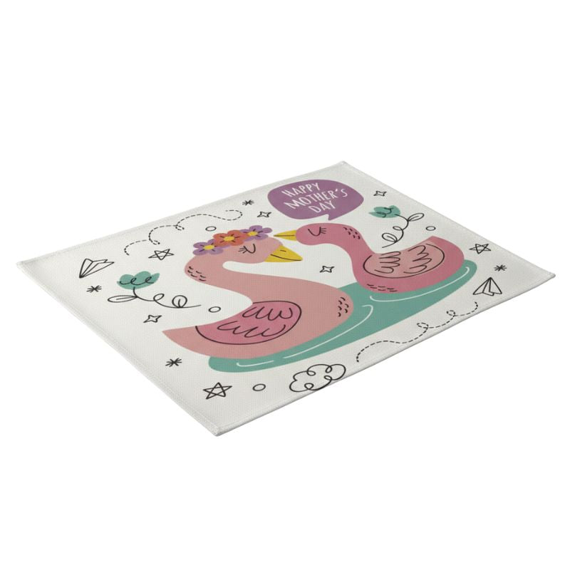 Set De Table En Lin Motif Oies