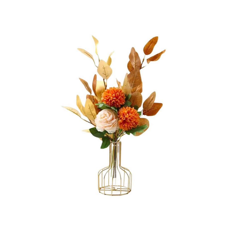 Vase Décoration en Fer Creux pour Fleurs