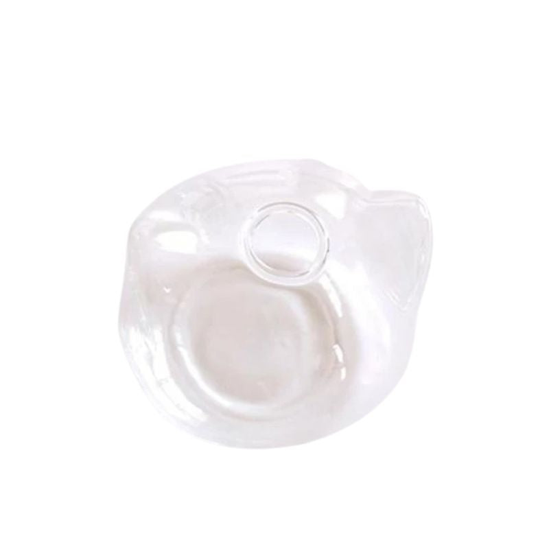 Vase Transparent en Forme de Chat