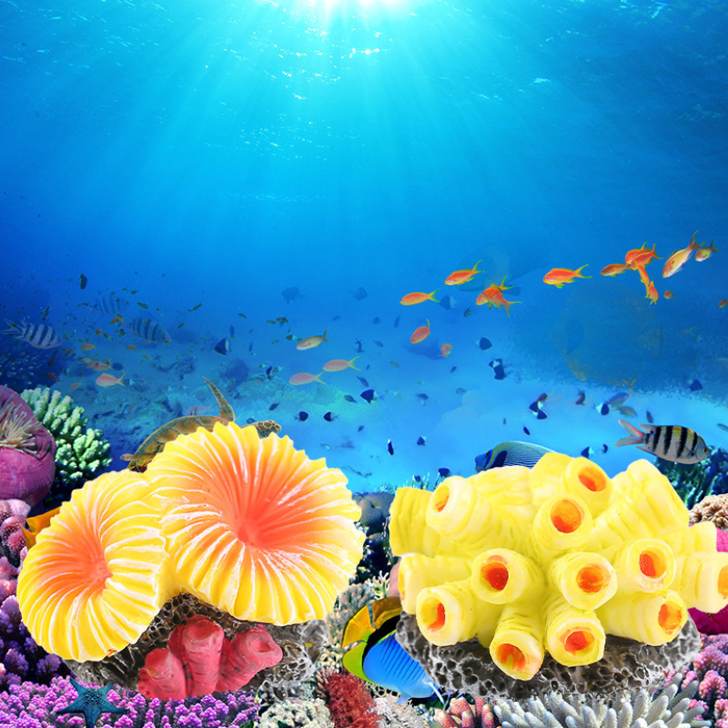 Décoration Terrarium Avec Effet Corail Tropical