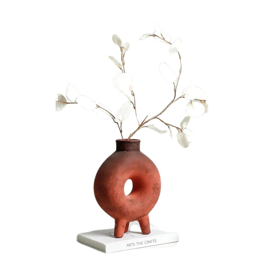 Vase en Terre Cuite Minimaliste Style Creux