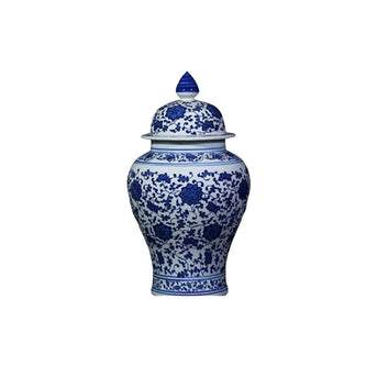 Vase Ming en Bleu et Blanc avec Motif Dragon