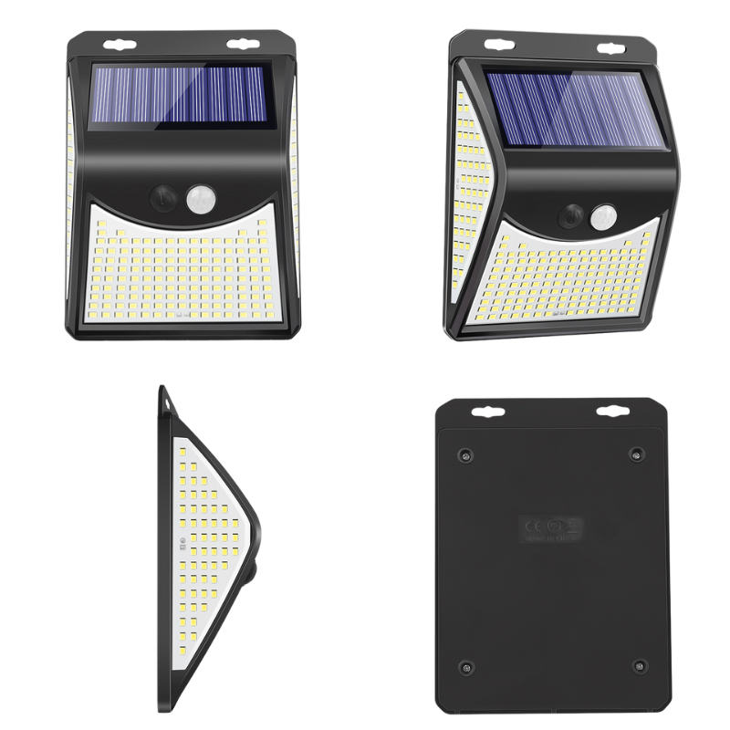 Appliques Murales Extérieures Étanches à Énergie Solaire 4 Modes