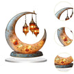 Lanternes Décoratives Lune en Acrylique 2D Effet Artistique