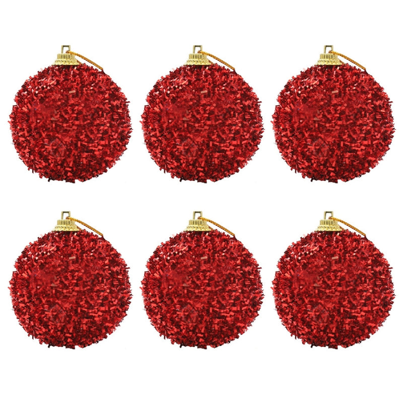 Décorations de Noël Boules Pailletées 6 cm