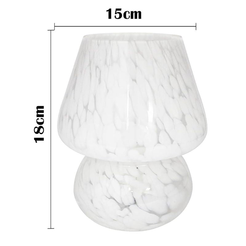 Lampe Champignon En Verre Soufflé À La Main