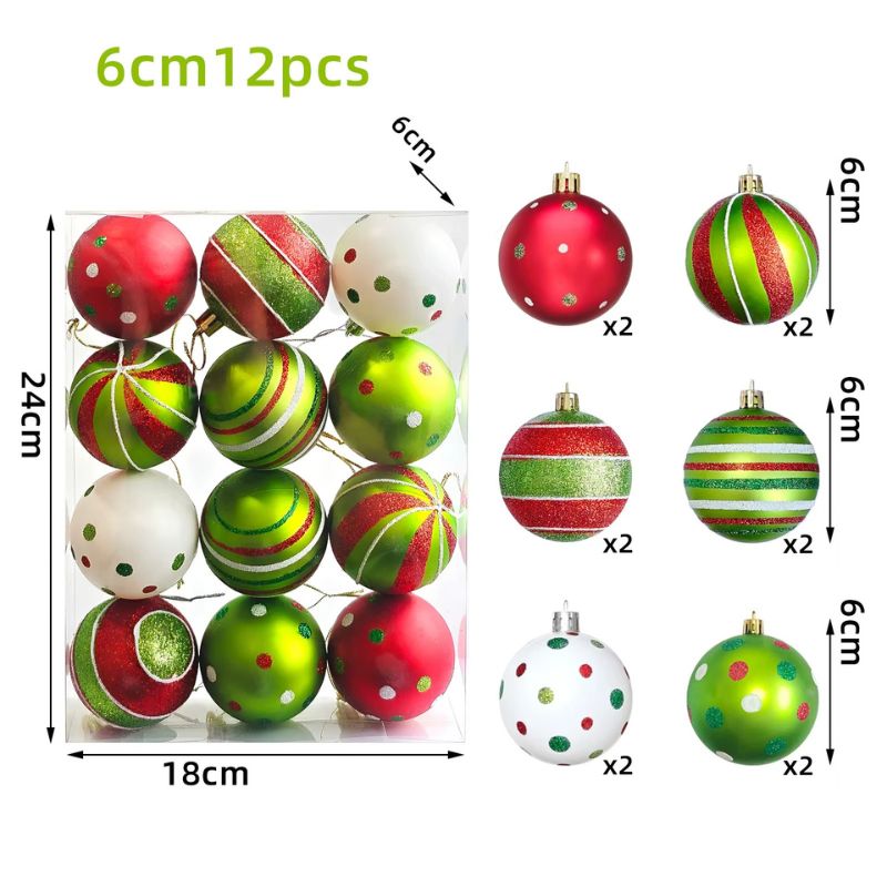 Décorations de Noël Boules Colorées