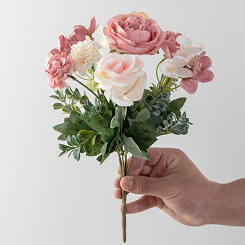 Fleur Artificielle Multicolore En Mélange Harmonieux