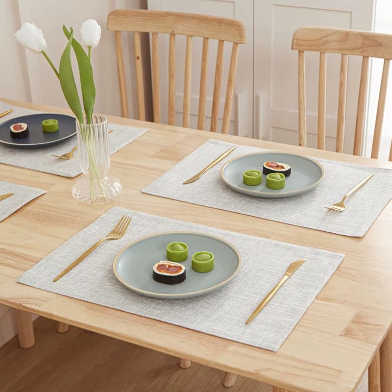 Set De Table En Lin Lavable Et Antidérapant
