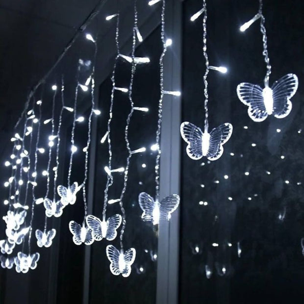 Rideaux Lumineux Guirlande Papillons LED
