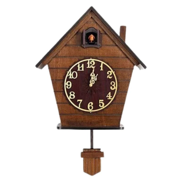 Horloge Coucou Murale Minimaliste en Bois
