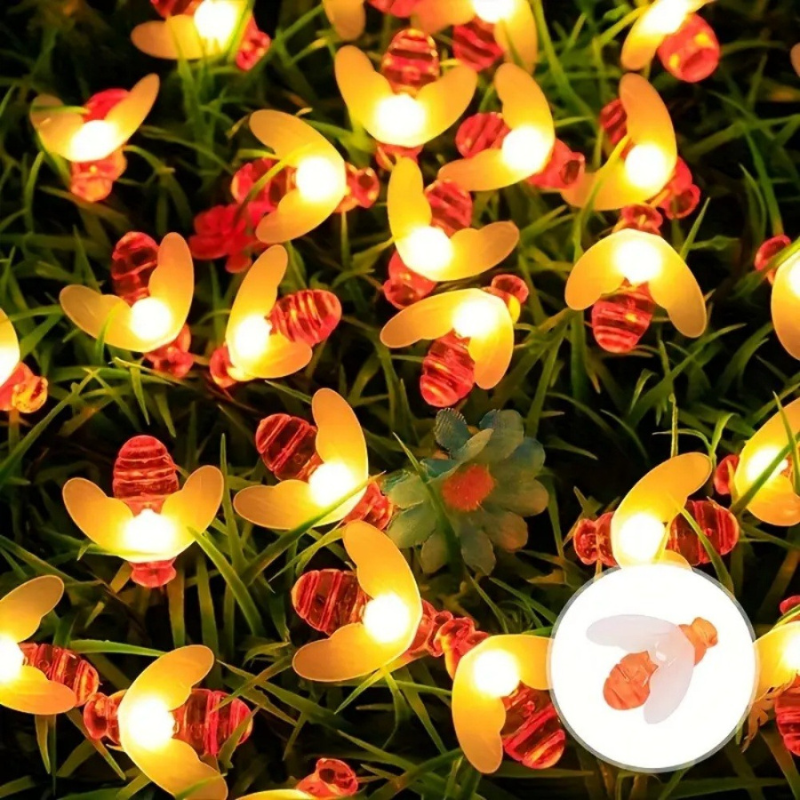 Guirlandes d’Intérieur LED Abeilles Décoratives