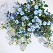 Fleur Artificielle Bleu Tige Élancée Et Ramifiée