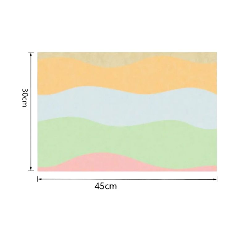 Set De Table Lavable Avec Motif Ondulé