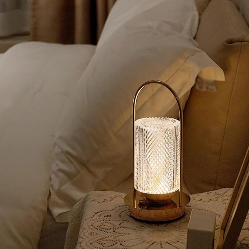 Éclairages De Table Modernes En Cristal Avec Lumière Réglable