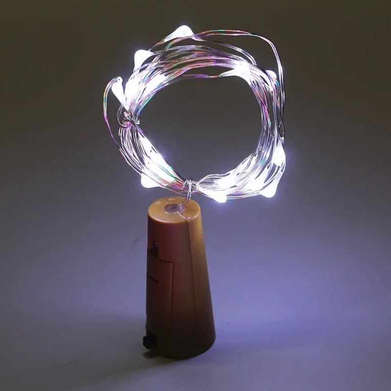 Guirlande LED Bouchon de Bouteille à Piles