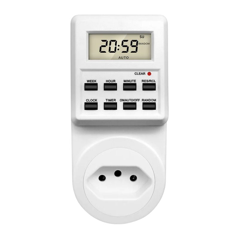Programmateur De Prise Digitale Avec Écran LCD Et Boutons De Contrôle