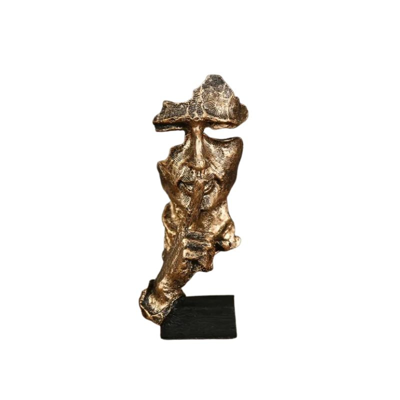 Sculpture Visage Artistique Avec Forme Fragmentée Expressive