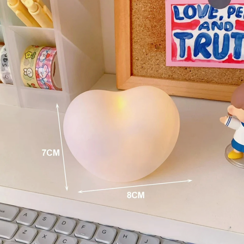 Cœurs Lumineux LED Romantiques Avec Design 3D