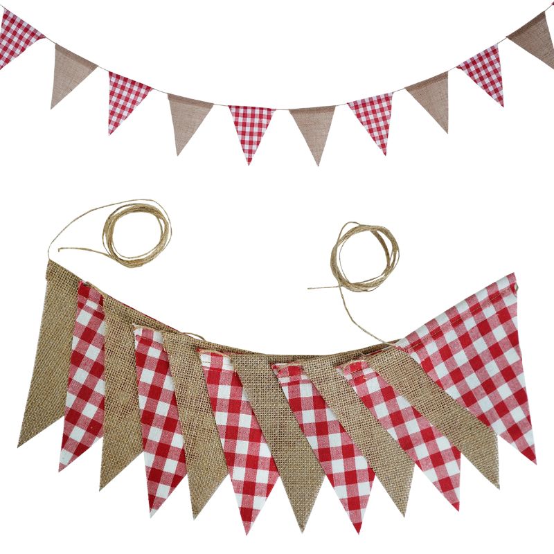 Accessoires Guinguette Avec Fanions Rétro